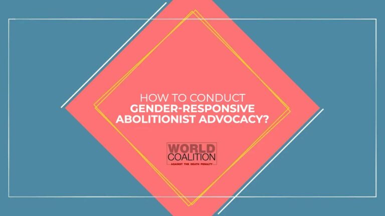 How to conduct gender-responsive abolitionist advocacy?